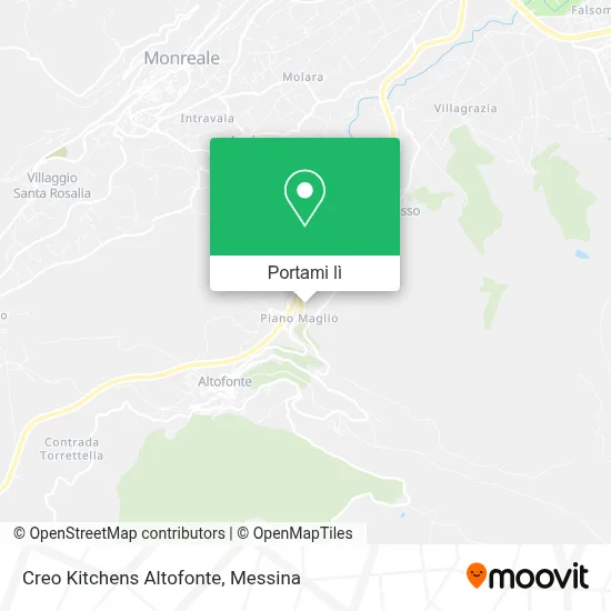 Mappa Creo Kitchens Altofonte