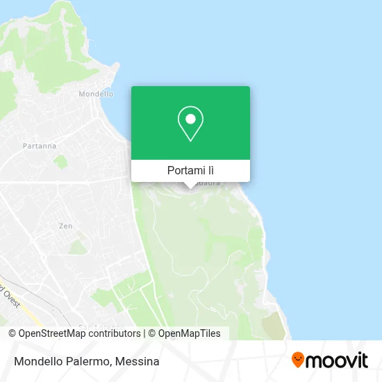 Mappa Mondello Palermo