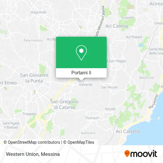 Mappa Western Union