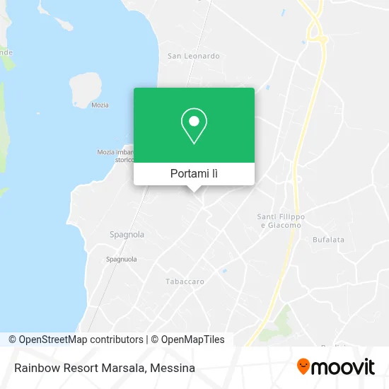 Mappa Rainbow Resort Marsala