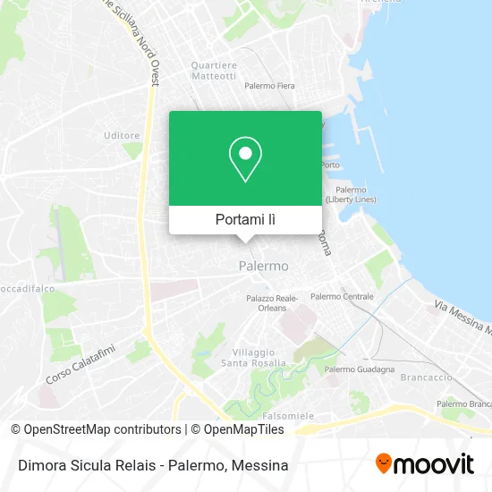 Mappa Dimora Sicula Relais - Palermo