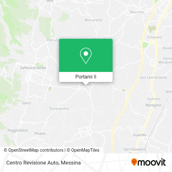 Mappa Centro Revisione Auto