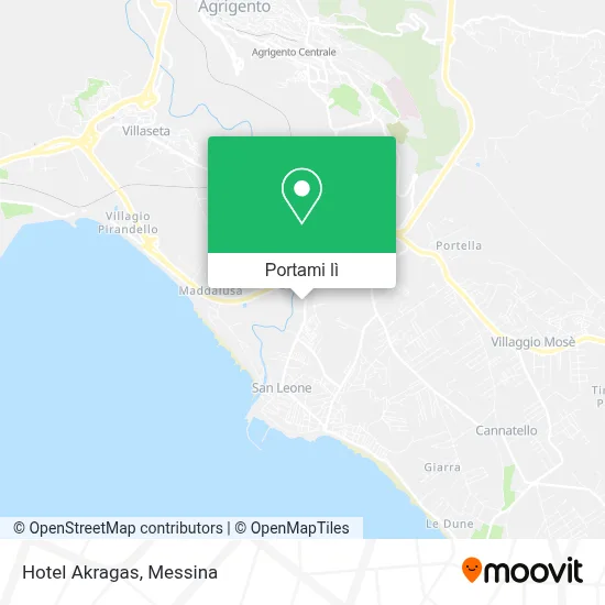 Mappa Hotel Akragas