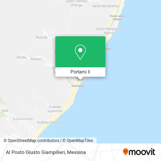 Mappa Al Posto Giusto Giampilieri