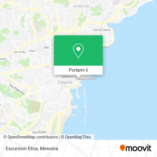 Mappa Excursion Etna
