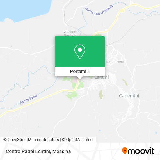 Mappa Centro Padel Lentini