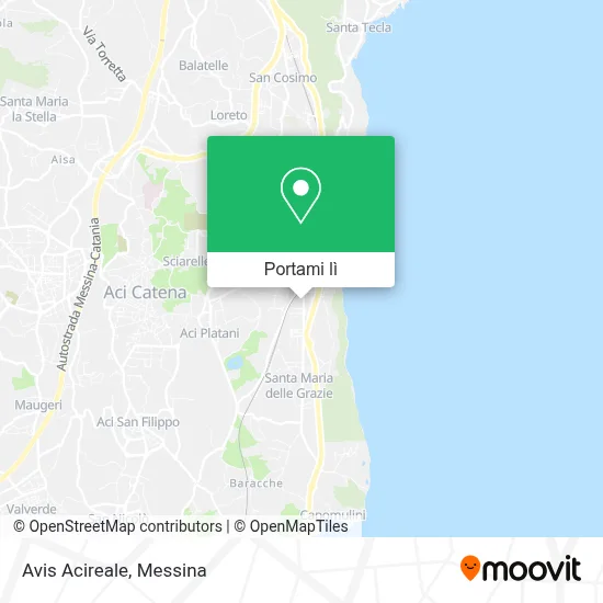 Mappa Avis Acireale