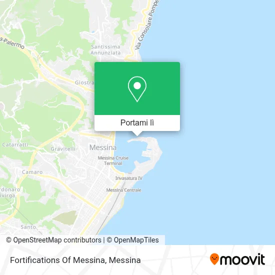 Mappa Fortifications Of Messina