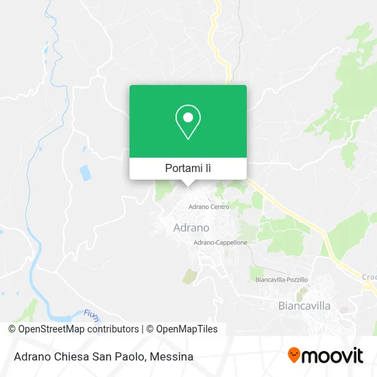Mappa Adrano Chiesa San Paolo