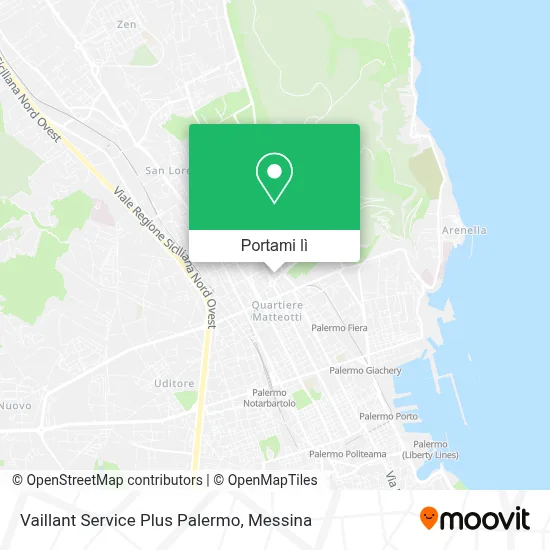 Mappa Vaillant Service Plus Palermo