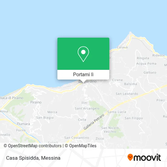 Mappa Casa Spisidda