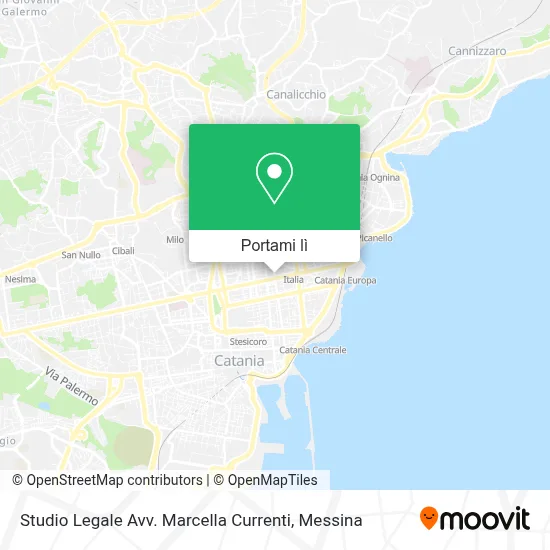 Mappa Studio Legale Avv. Marcella Currenti