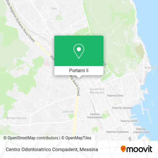 Mappa Centro Odontoiatrico Compadent