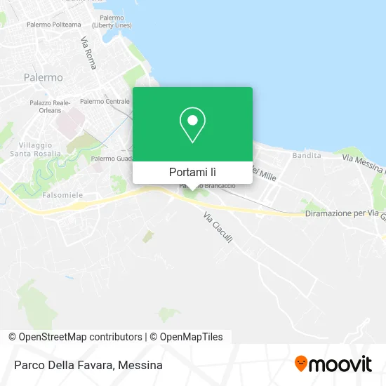 Mappa Parco Della Favara