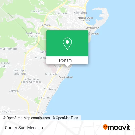 Mappa Comer Sud