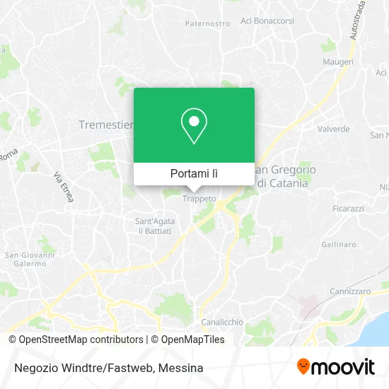 Mappa Negozio Windtre/Fastweb