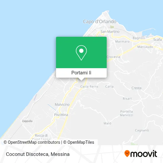 Mappa Coconut Discoteca