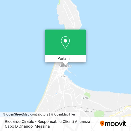 Mappa Riccardo Ciraulo - Responsabile Clienti Alleanza Capo D'Orlando