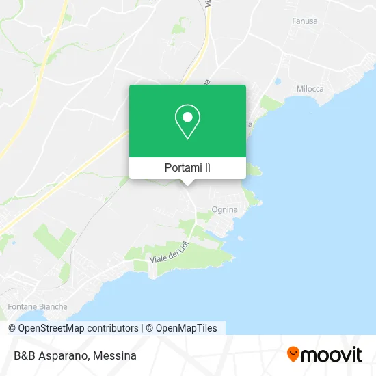 Mappa B&B Asparano