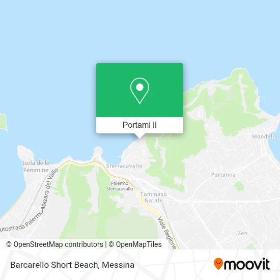 Mappa Barcarello Short Beach