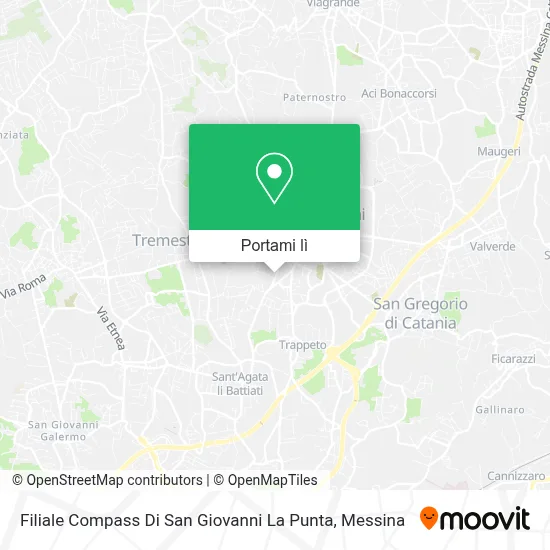 Mappa Filiale Compass Di San Giovanni La Punta