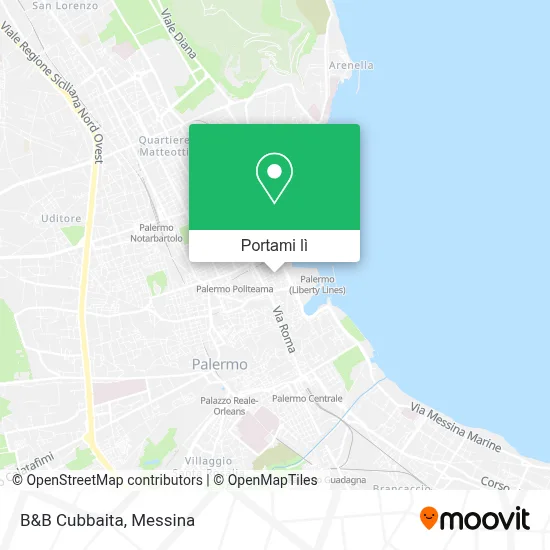 Mappa B&B Cubbaita