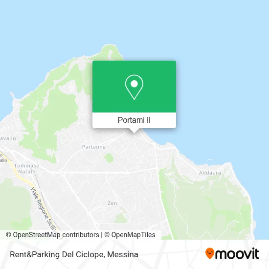 Mappa Rent&Parking Del Ciclope