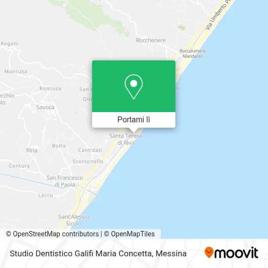 Mappa Studio Dentistico Galifi Maria Concetta