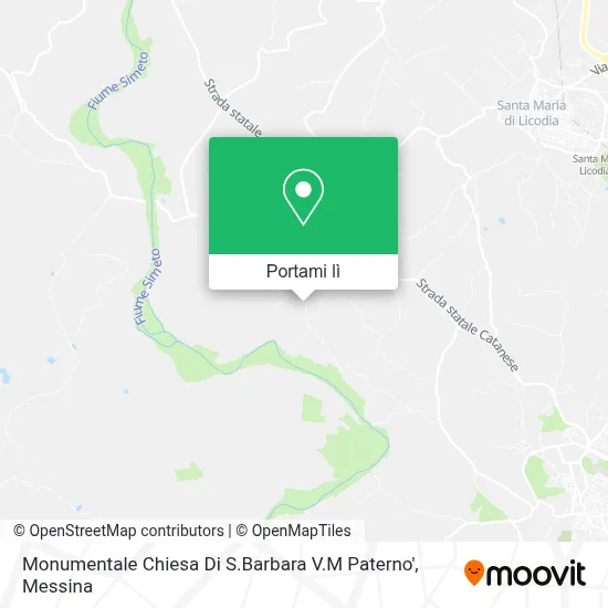 Mappa Monumentale Chiesa Di S.Barbara V.M Paterno'