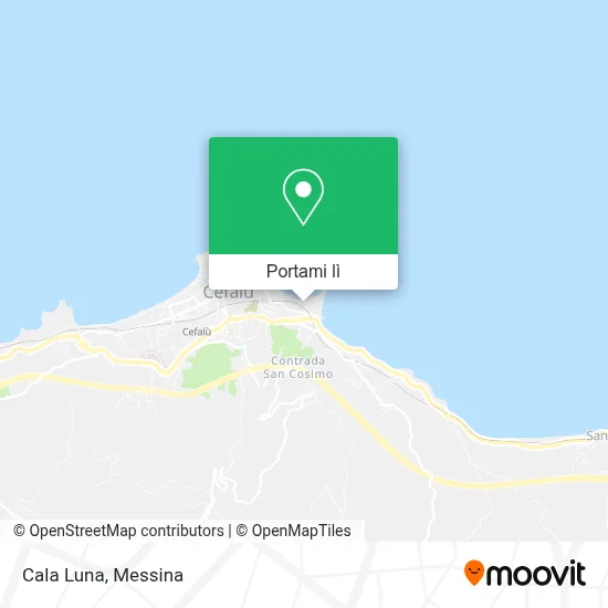 Mappa Cala Luna