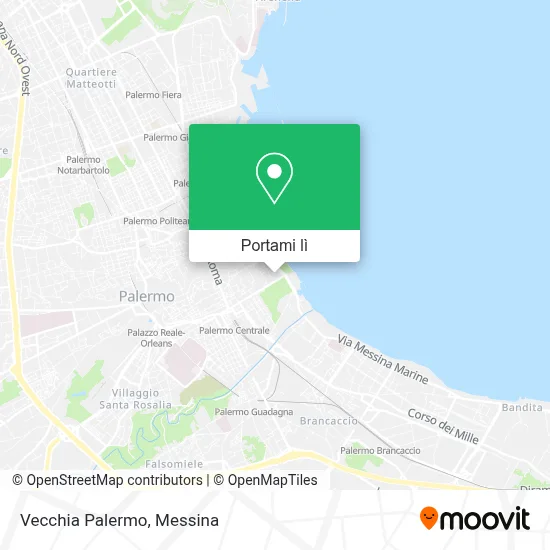 Mappa Vecchia Palermo