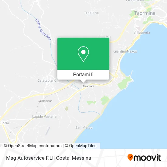 Mappa Msg Autoservice F.Lli Costa