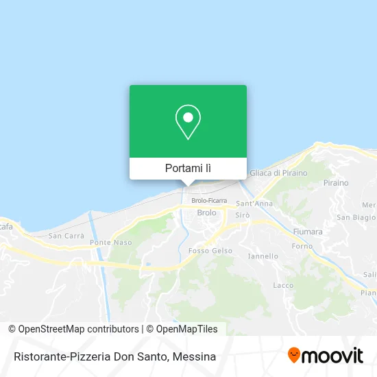 Mappa Ristorante-Pizzeria Don Santo