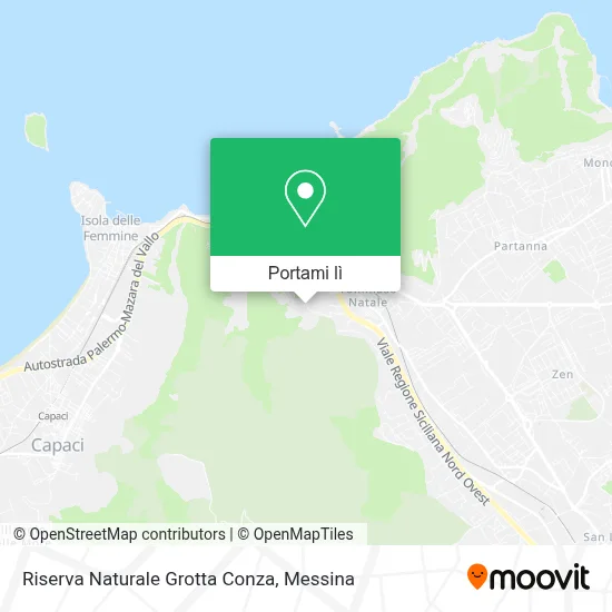 Mappa Riserva Naturale Grotta Conza