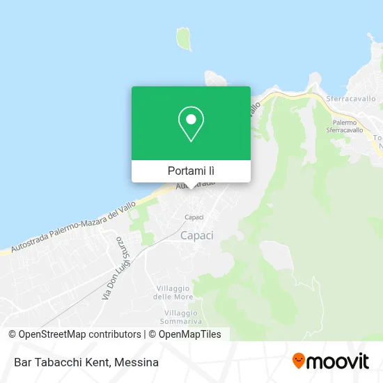 Mappa Bar Tabacchi Kent