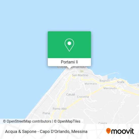 Mappa Acqua & Sapone - Capo D'Orlando