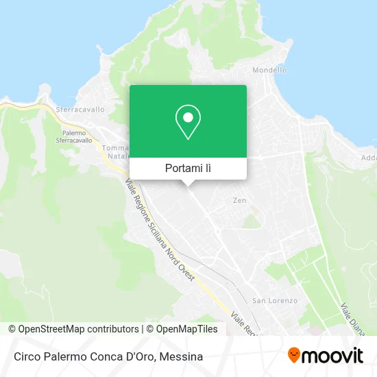 Mappa Circo Palermo Conca D'Oro