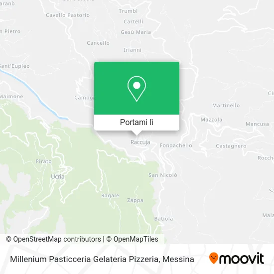 Mappa Millenium Pasticceria Gelateria Pizzeria