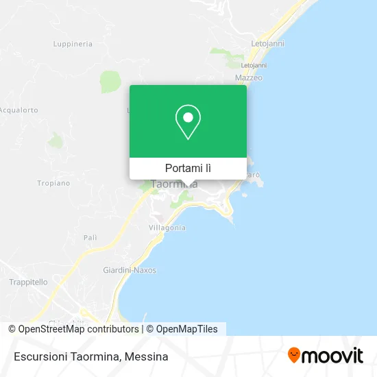 Mappa Escursioni Taormina