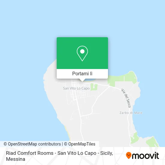 Mappa Riad Comfort Rooms - San Vito Lo Capo - Sicily