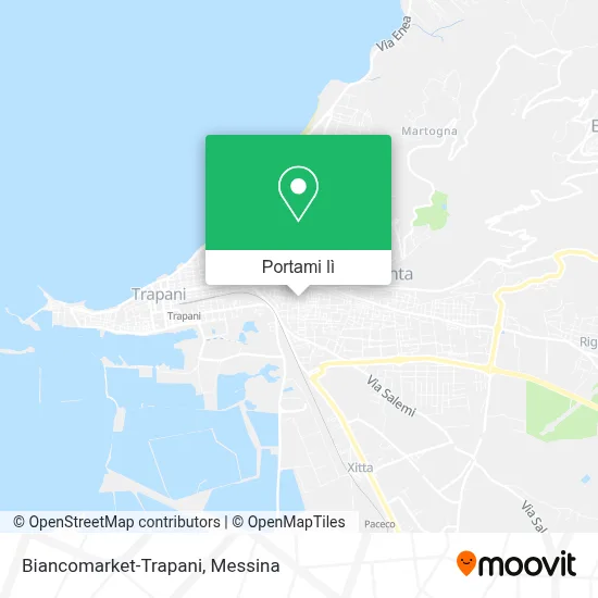 Mappa Biancomarket-Trapani