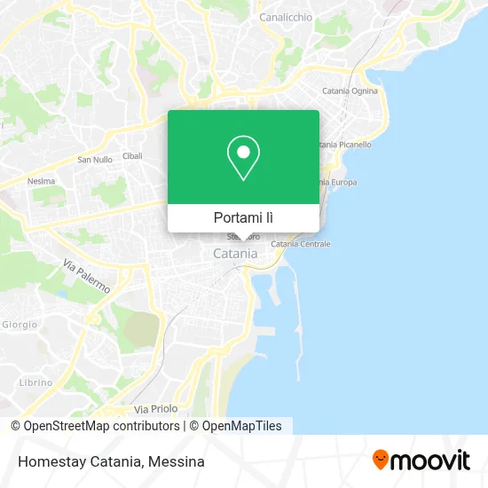 Mappa Homestay Catania