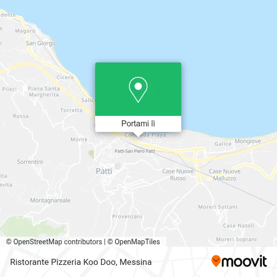 Mappa Ristorante Pizzeria Koo Doo