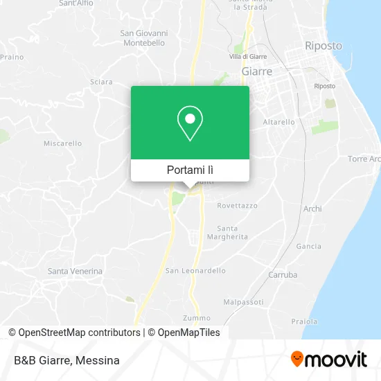 Mappa B&B Giarre