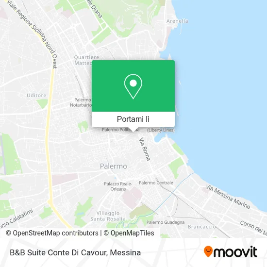 Mappa B&B Suite Conte Di Cavour