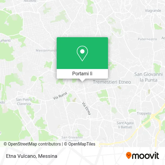 Mappa Etna Vulcano