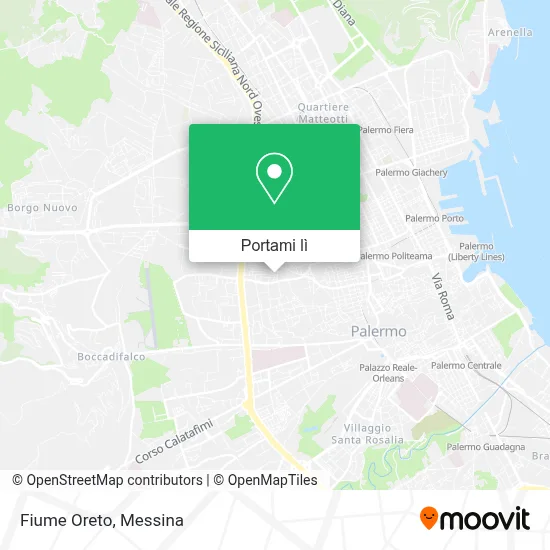 Mappa Fiume Oreto