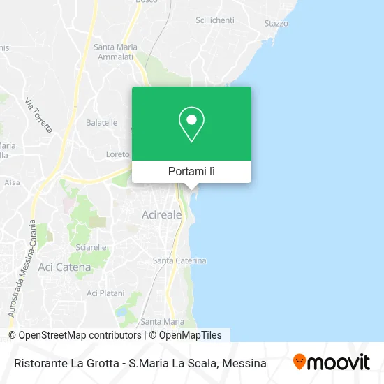Mappa Ristorante La Grotta - S.Maria La Scala