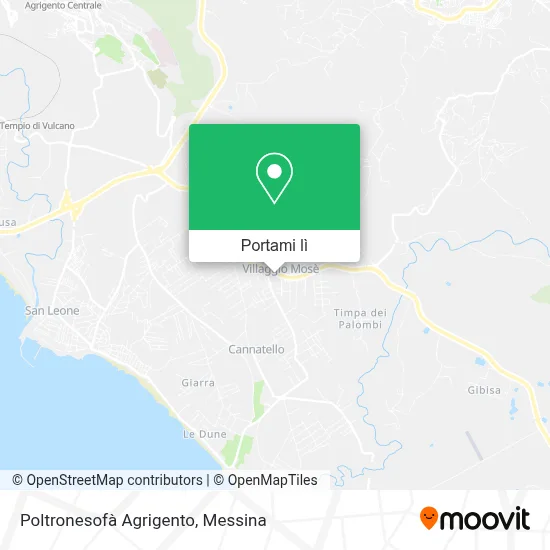 Mappa Poltronesofà Agrigento