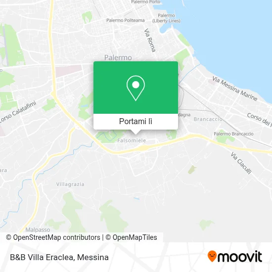 Mappa B&B Villa Eraclea